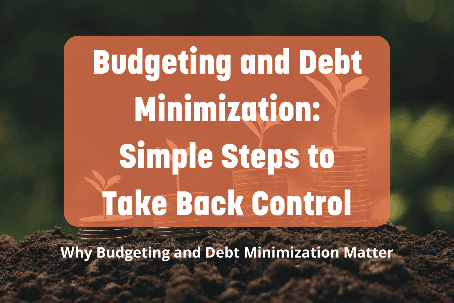 Image of a stack of coins growing bigger with a tiny plant on top, demonstrating growth over time.