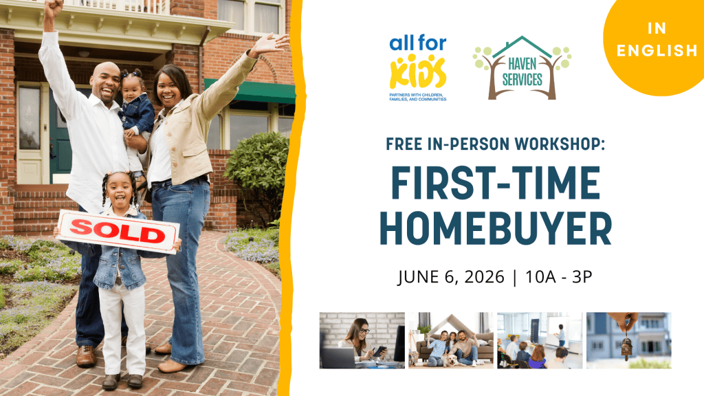 This free in-person workshop will provide valuable information about purchasing a home, improving financial readiness, understanding credit, and exploring available down payment assistance programs.